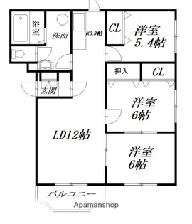 プレミアムNK【3階】の間取り