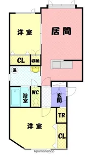アンダンテD【3階】の間取り
