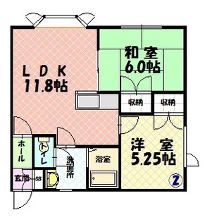 タウンズ【2階】の間取り