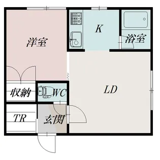 コートハウス愛宕A【2階】の間取り