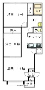 リンツD棟【1階】の間取り