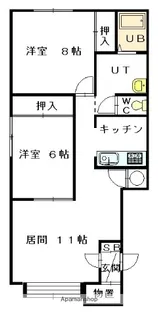 リンツD棟【1階】の間取り