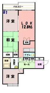 きららパートⅡ【B101号室】の間取り