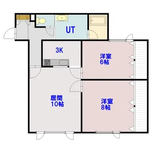 プリシード【203号室】の間取り