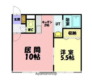 オブジェ5・4【2階】の間取り