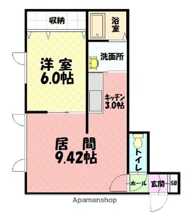 GRAND SWORD【201号室】の間取り