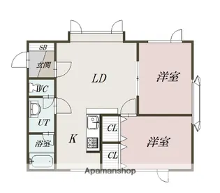 アヴォンリーA【201号室】の間取り