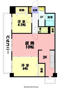 センチュリー旭川【303号室】の間取り