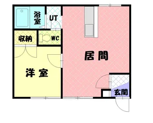 コーポ錦【203号室】の間取り