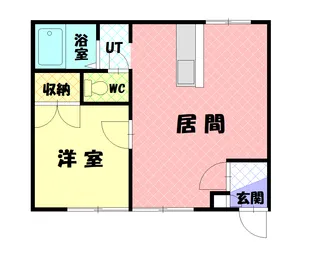 コーポ錦【103号室】の間取り