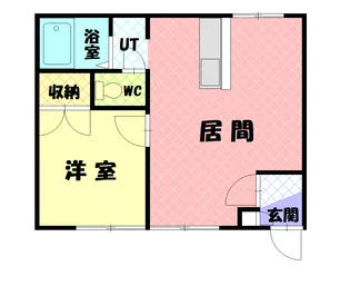 コーポ錦【206号室】の間取り