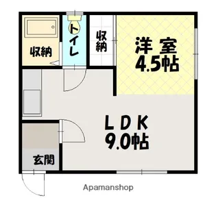 コーポオレンジ【1階】の間取り