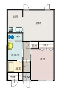 ハイツ裕TOPIA【102号室】の間取り