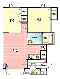 パリティー【2階】の間取り
