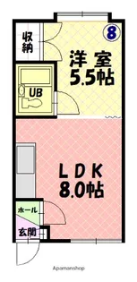 シャルム川端【2階】の間取り