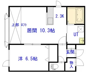 ノースアコード新富B【202号室】の間取り