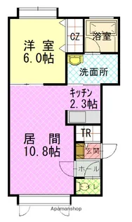 ニューエスパニアⅠB【2階】の間取り