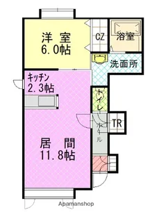 ニューエスパニアⅠA【1階】の間取り