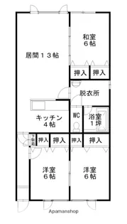 フォーシーズン【203号室】の間取り