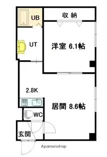 MIUNA BLDG【303号室】の間取り