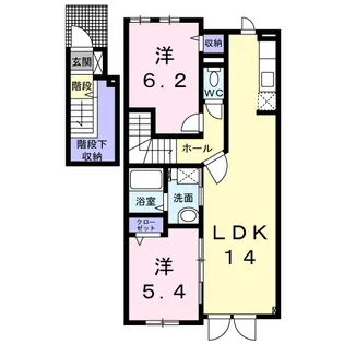 ベル ソレイユ【2階】の間取り