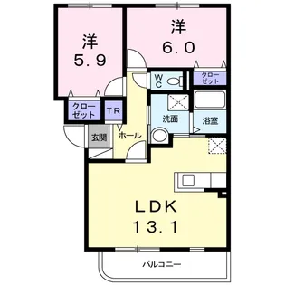 ヴィラ ファイター【3階】の間取り