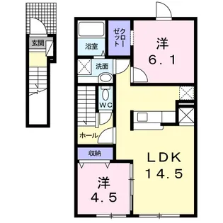 VIVACEⅠ【2階】の間取り