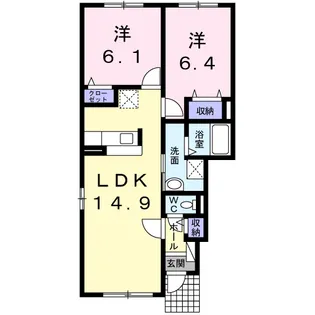 コリーヌⅠ【1階】の間取り