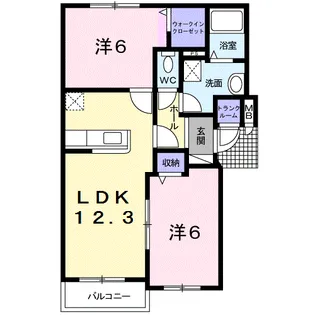 サンリット・かむい【4階】の間取り