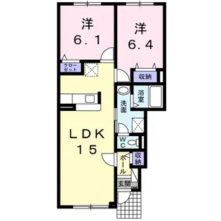 REVEⅡ【1階】の間取り