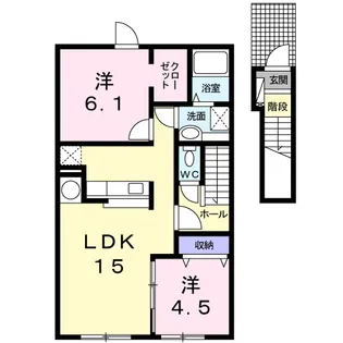 アリ・ビラⅢ【2階】の間取り