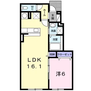 アリ・ビラⅢ【1階】の間取り