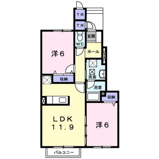 アルカンシエル A【1階】の間取り