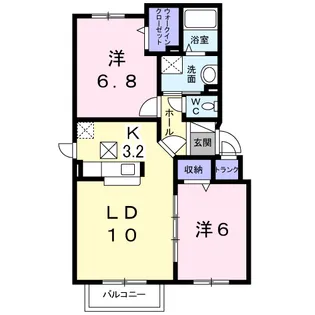 シャイニスター【4階】の間取り