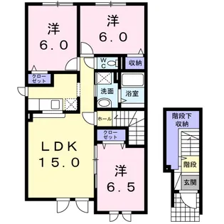 ヴィラ・J【2階】の間取り