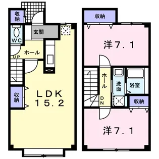 プラシード【1階】の間取り
