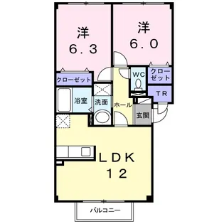 アスピアⅠ【1階】の間取り