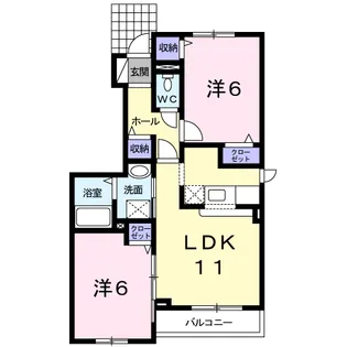 カルムⅠ【1階】の間取り