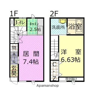 WEST ESPACE【1階】の間取り