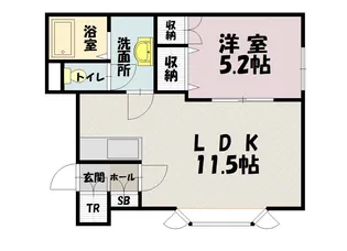 ウィステリア21B【203号室】の間取り