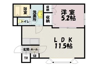 ウィステリア21B【2階】の間取り
