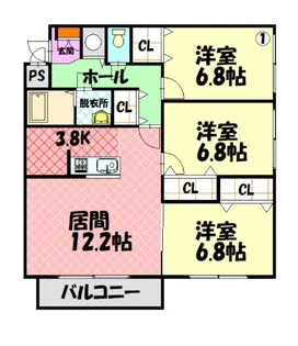 メゾンベルタデーレFM【2階】の間取り
