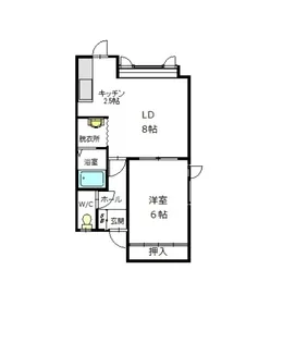 パセオ東光4.1【2階】の間取り