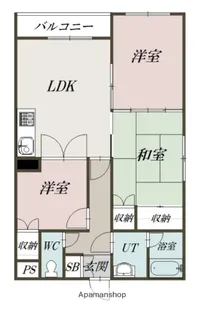 ゴトーハイム【1階】の間取り