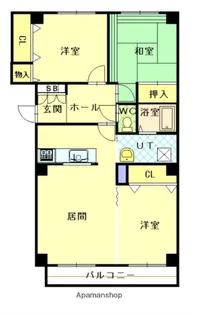 エスティ三番館3号館【1階】の間取り