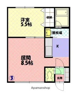 サンシャイン97【2階】の間取り