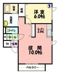 東光ステイ7.9【203号室】の間取り
