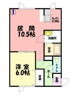 パープル410【301号室】の間取り