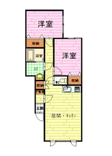 グランビア8・20【1階】の間取り