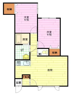 グランビア8・20【2階】の間取り